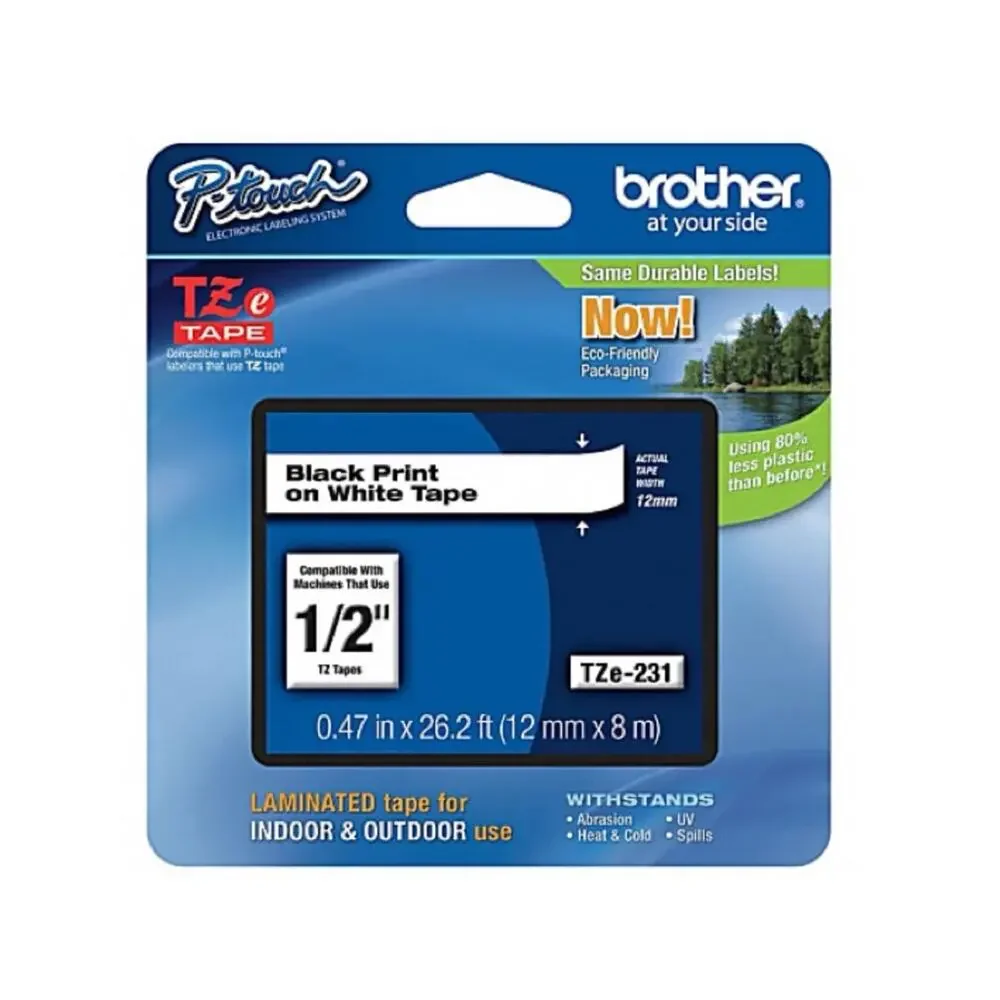 Brother P-touch TZe231 Laminated, 1/2